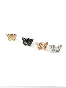 Butterfly Earrings: Rose Gold