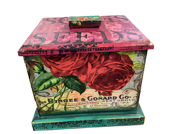 Seeds Box - Painted by Tabitha St Germain
