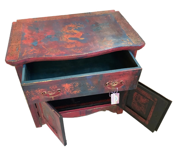 Dragon Side Table - Painted by Tabitha St Germain