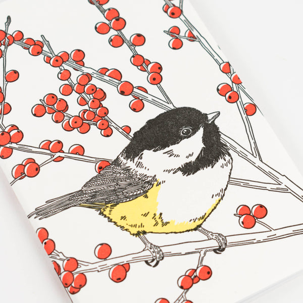 Black-Capped Chickadee Pocket Notebook - West Coast Birds: Plain Pages