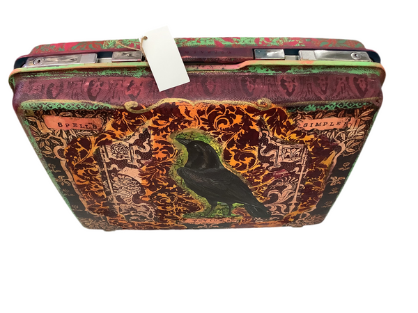 She Seems Sane Suitcase - Painted by Tabitha St Germain