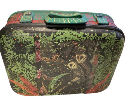 Love Birds Suitcase - Painted by Tabitha St Germain