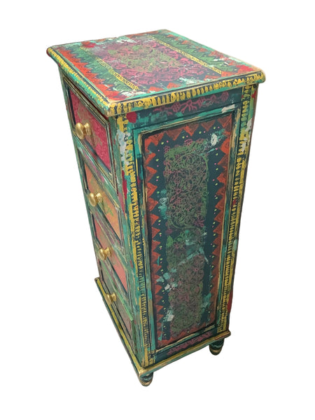Patterned 4 Drawer Dresser - Painted by Tabitha St Germain