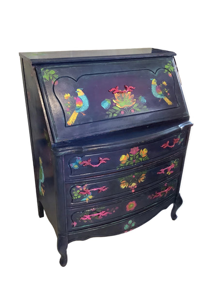 Am I Blue Writing Desk -  Painted by Tabitha St Germain