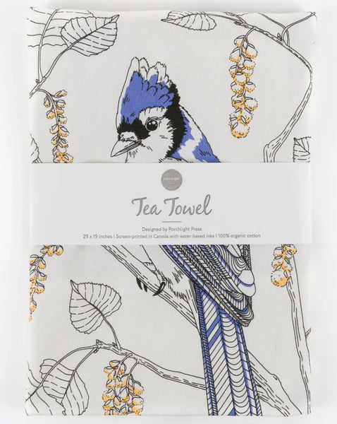 West Coast Birds Tea Towel