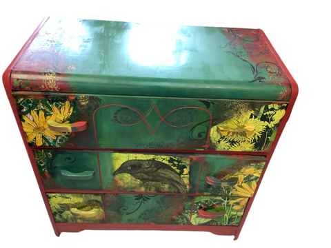 The Crow Dresser - Painted by Tabitha St Germain