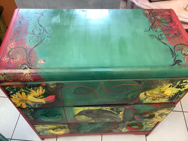 The Crow Dresser - Painted by Tabitha St Germain