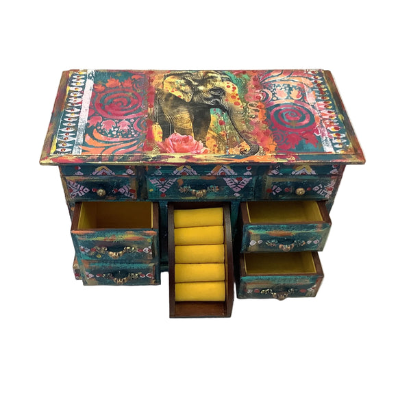 Elephant Music Box - Painted by Tabitha St Germain