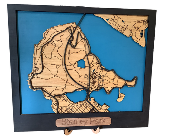 City Maps - Laser Cut Wood Maps