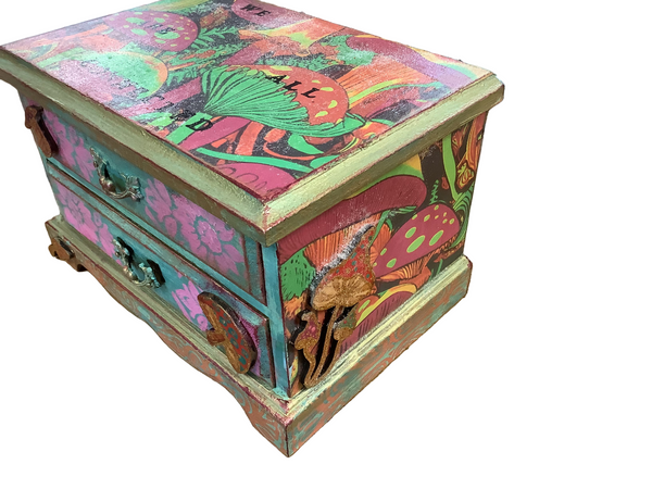 Mushroom Jewlery Box - Painted by Tabitha St Germain