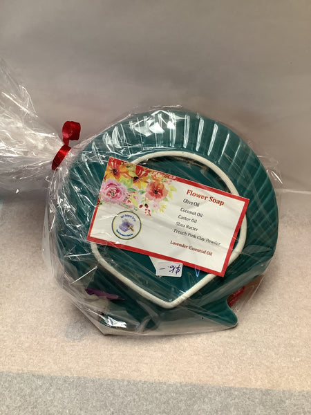 Lavender Soap Set with Shell Dish - E&E