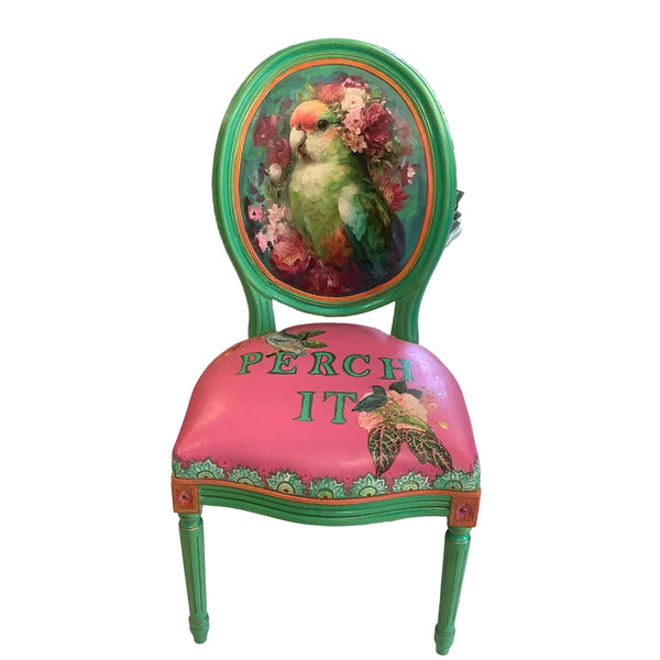 Parrot Chair - Painted by Tabitha St Germain