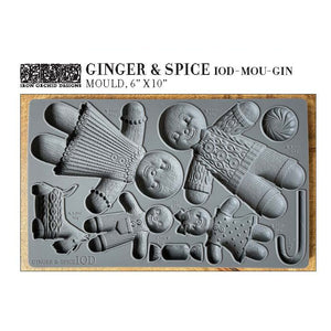 GINGER & SPICE IOD MOULD (6″X10″) *LIMITED EDITION* - Iron Orchid Designs