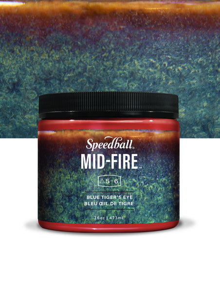Blue Tigers Eye - Speedball Mid Fire Glaze - 16oz