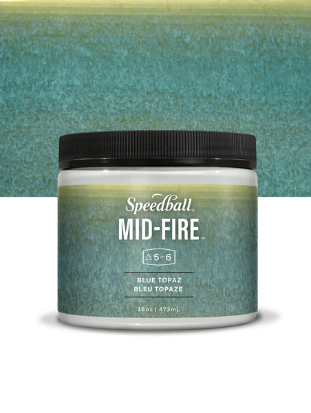 Blue Topaz - Speedball Mid Fire Glaze - 16oz