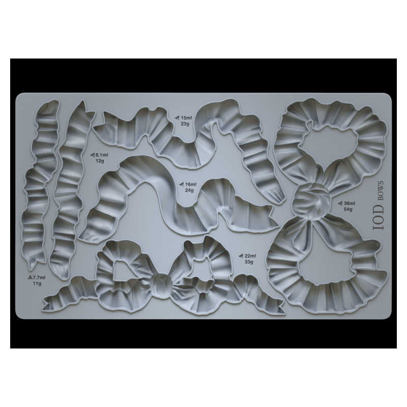 Bows Decor Mould - Iron Orchid Designs