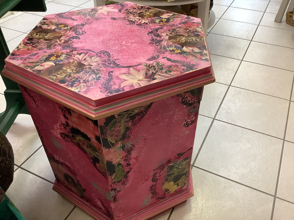 Cats Side Table - Painted by Tabitha St Germain