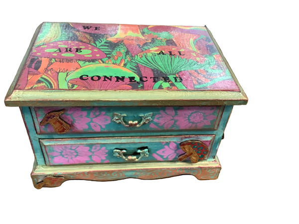 Mushroom Jewlery Box - Painted by Tabitha St Germain