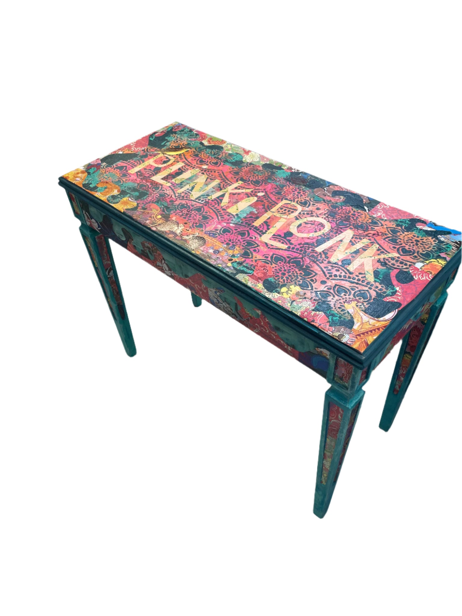 Plinki Plonk Piano Bench with lid to hide things - Painted by Tabitha St Germain