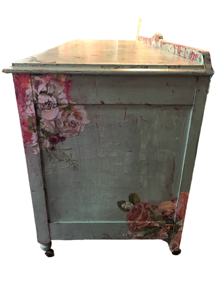 Flowery Bench - Painted by Tabitha St Germain