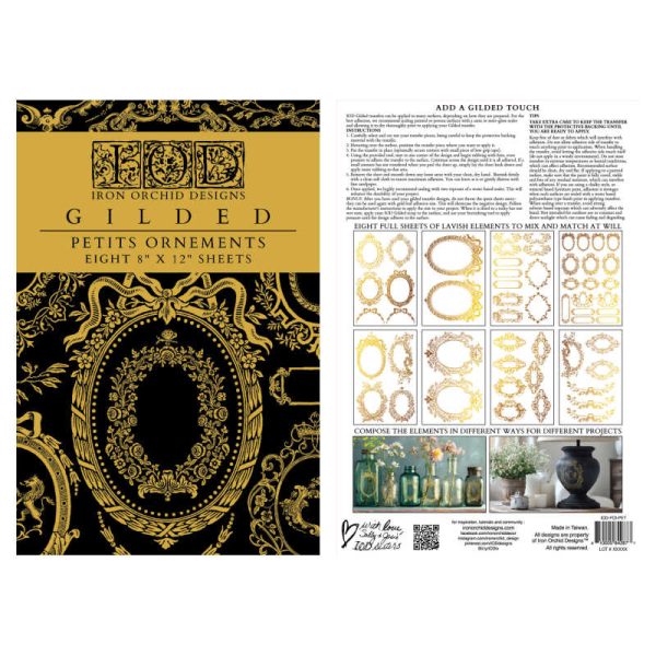 Petits Ornements IOD Foil Transfer- Iron Orchid Designs