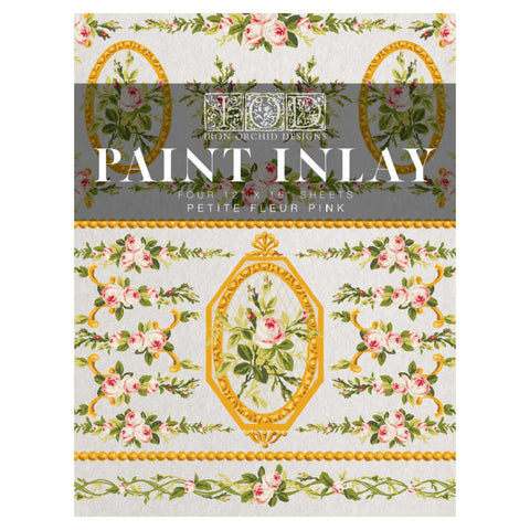 Petite Fleur Pink  - Paint Inlay - Iron Orchid Designs