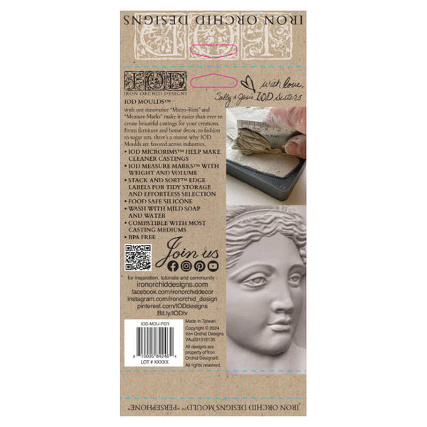 Persephone Decor Mould - (5″x7″) *new size* - Iron Orchid Designs