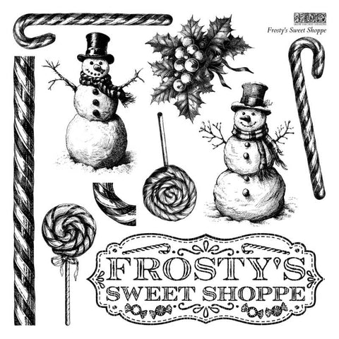 Frosty’s Sweet Shoppe IOD Stamp (Single Sheet 12″x12″) LIMITED EDITION - Iron Orchid Designs