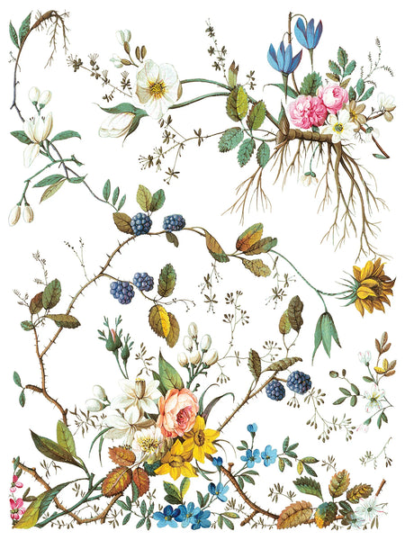 Lost Garden IOD Transfer - Iron Orchid Designs