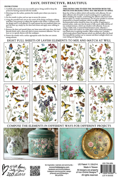 Wilde Bloemen IOD Transfer - Iron Orchid Designs