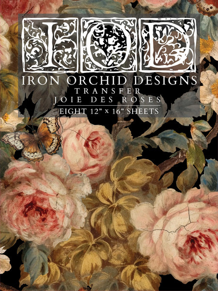 Joie des Roses Decor Transfer - Iron Orchid Designs