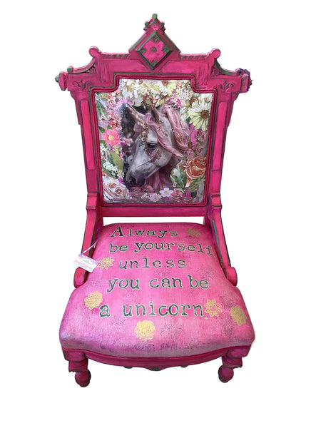 Unicorn Chair - Painted by Tabitha St Germain