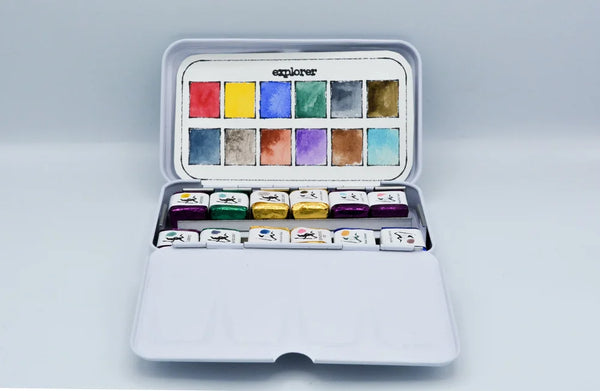 12pc Watercolour Paint Box - Little Painter