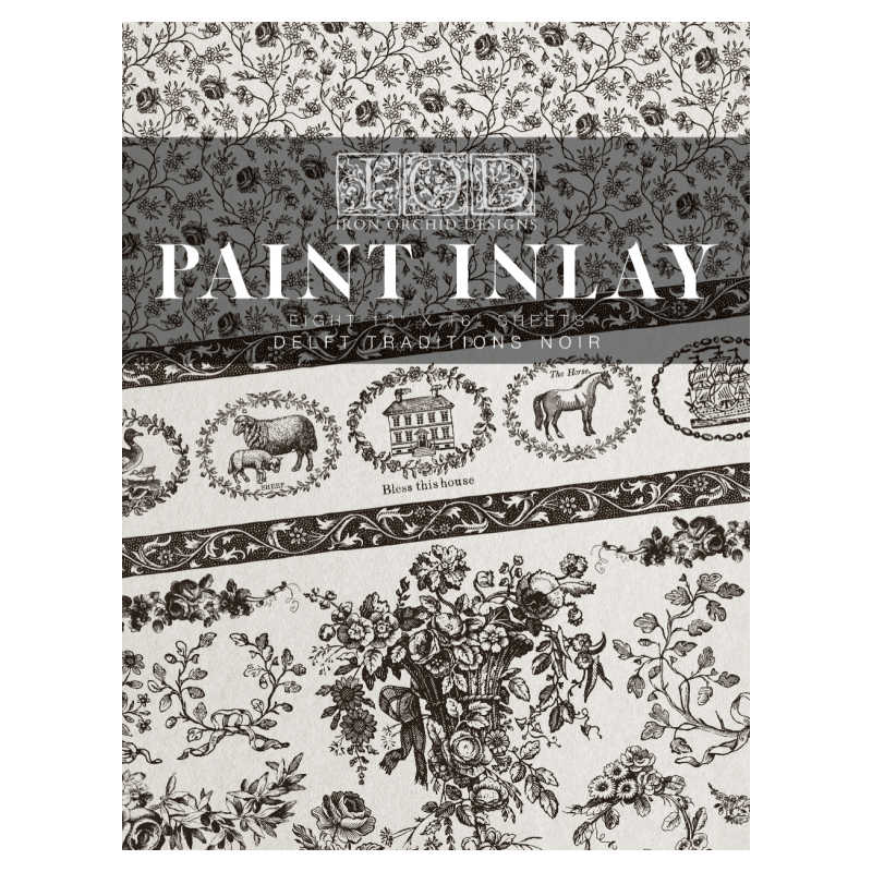 Delft Traditions Noir Paint Inlay - Iron Orchid Designs