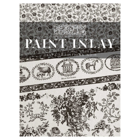 Delft Traditions Noir Paint Inlay - Iron Orchid Designs