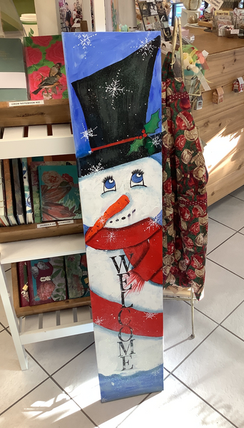 Snowman - Painted Board