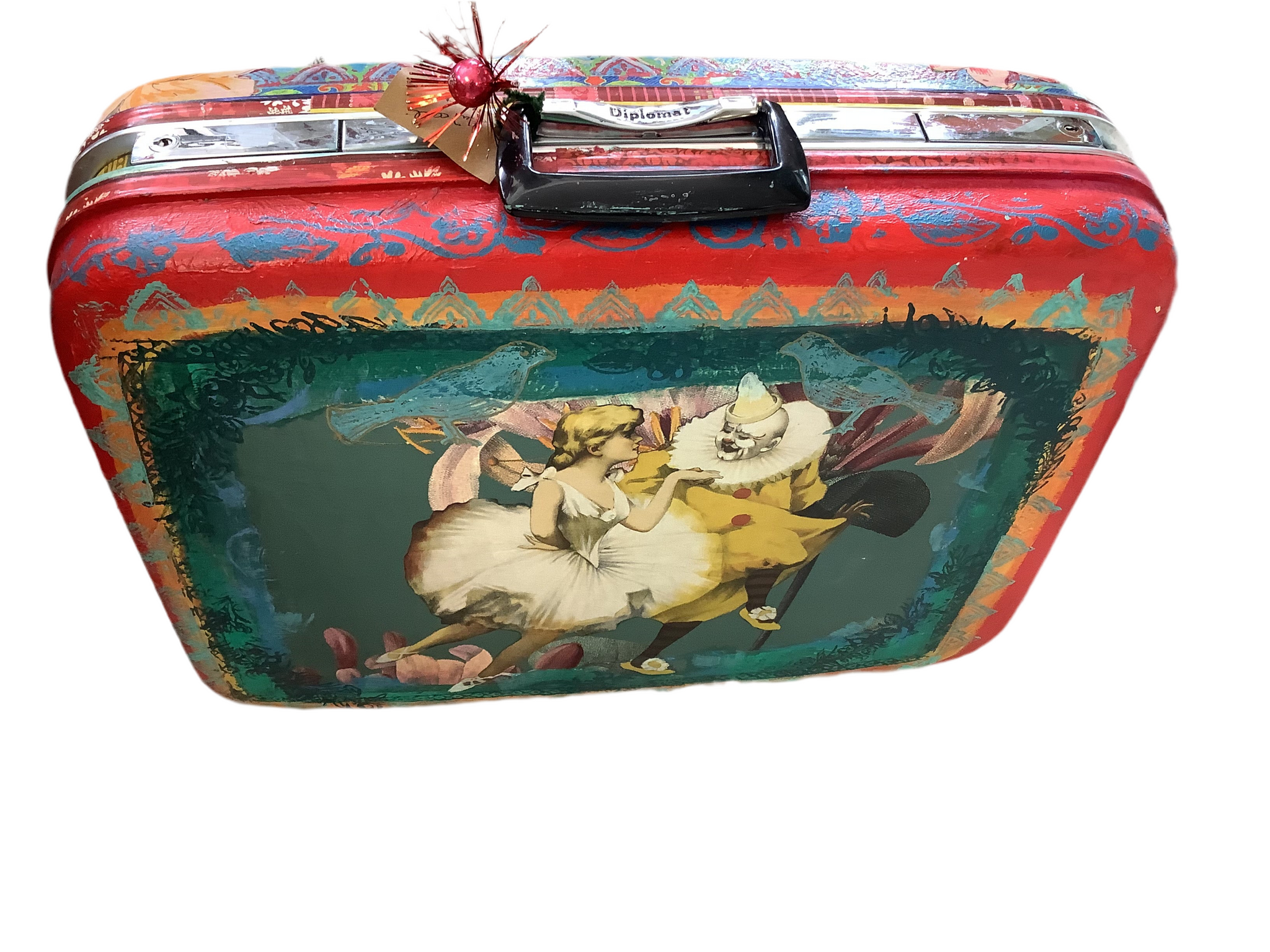 The Circus Girl Suitcase - Painted by Tabitha St Germain