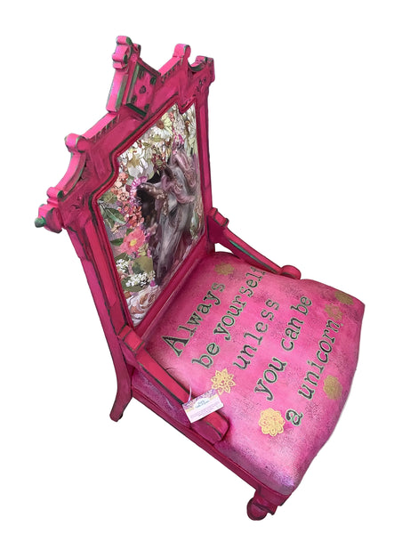 Unicorn Chair - Painted by Tabitha St Germain
