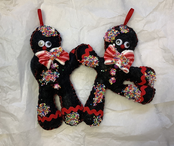 Ginger Bread Men Ornaments - pack of 4