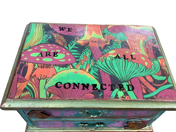 Mushroom Jewlery Box - Painted by Tabitha St Germain