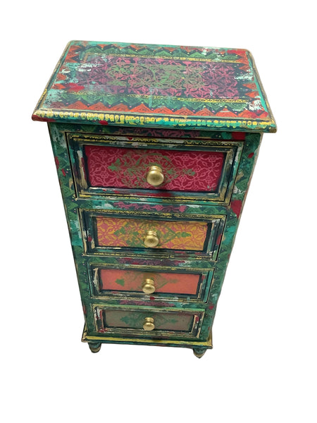 Patterned 4 Drawer Dresser - Painted by Tabitha St Germain