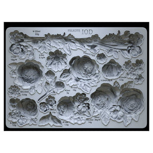 Felicite Decor Mould - (5″x7″) *new size* - Iron Orchid Designs