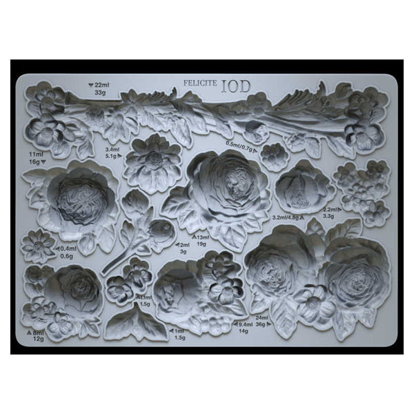 Felicite Decor Mould - (5″x7″) *new size* - Iron Orchid Designs