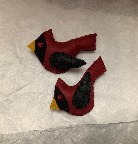 Cardinals Ornaments - pack of 4