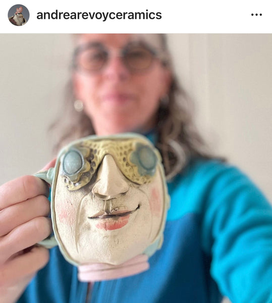 Pottery Face Drinking Buddies with Andrea Revoy- Handbuilt Project - October 5th & 12th