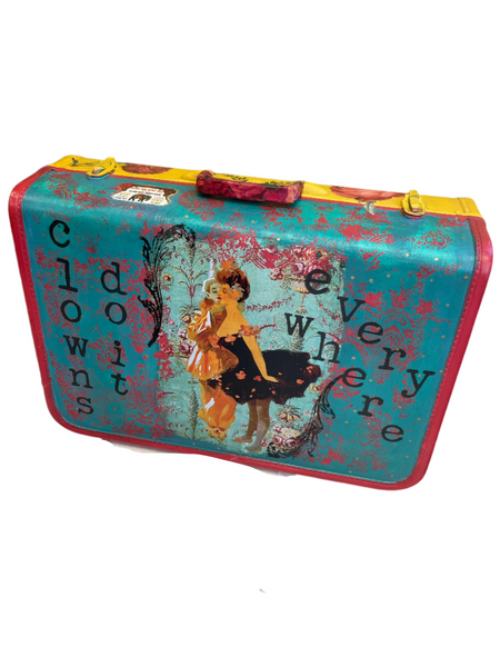 Circus Procession Suitcase - Painted by Tabitha St Germain