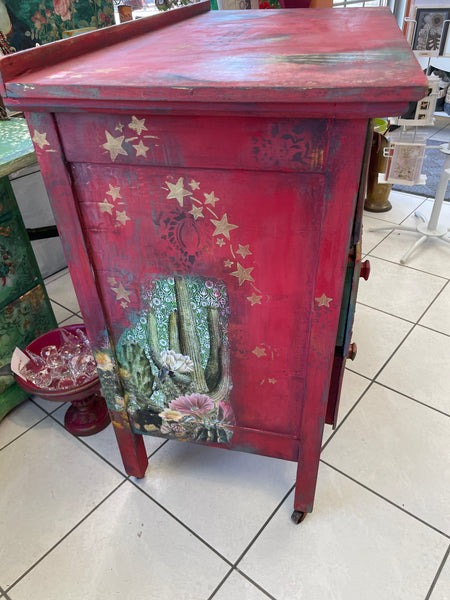 Cowgirl - Small Dresser - Painted by Tabitha St Germain