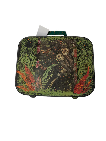 Crows & Owls Suitcase - Painted by Tabitha St Germain