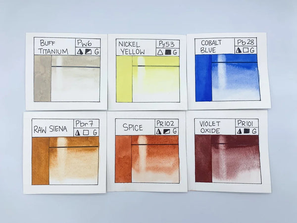 Coastal Dune Sample Dot Card - Little Painter