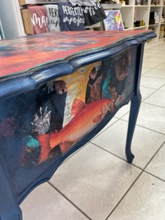 Depths/Shallows - Side Table - Painted by Tabitha St Germain